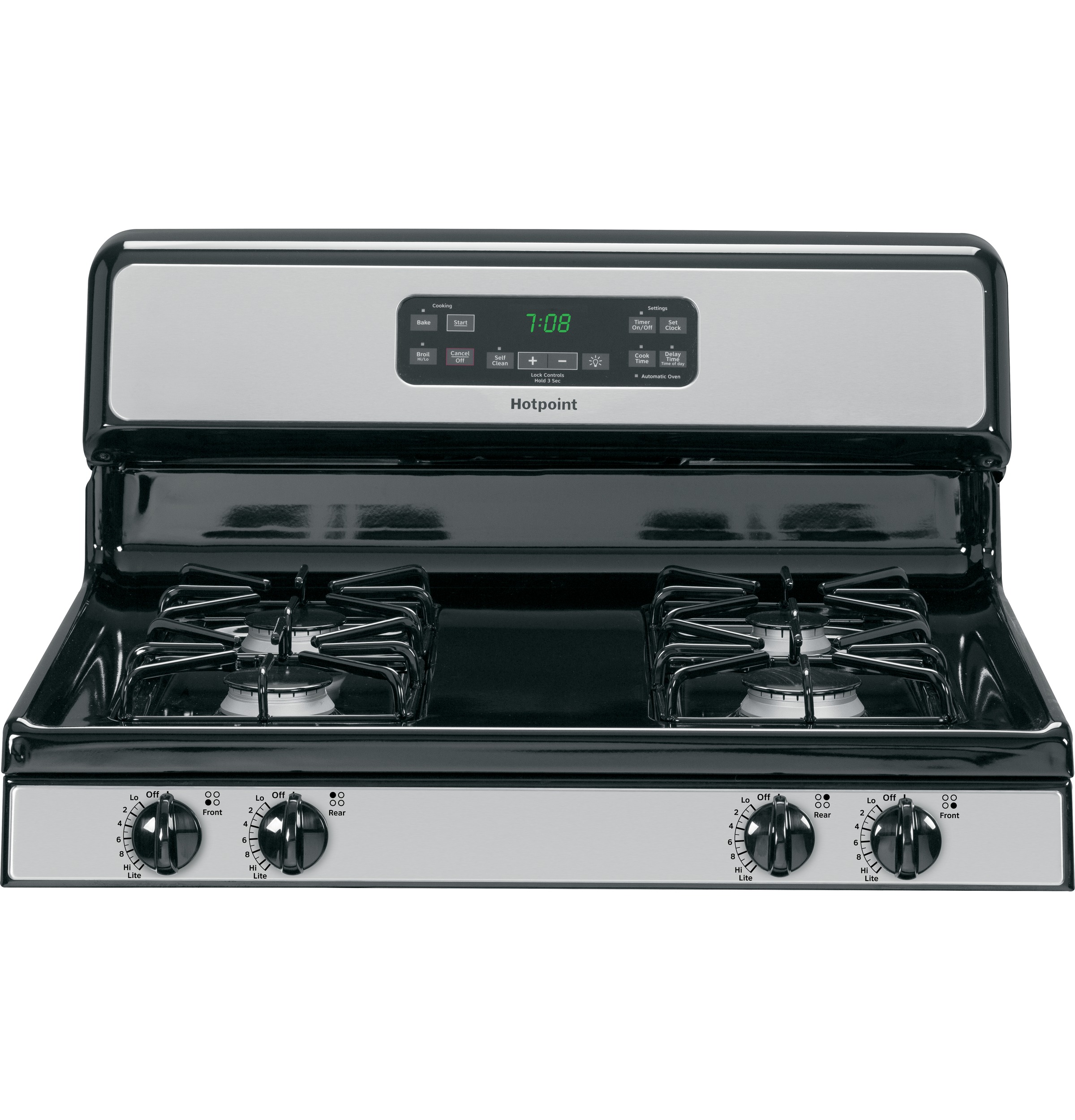 Hotpoint® 30" Free-Standing Gas Range RGB780REHSS
