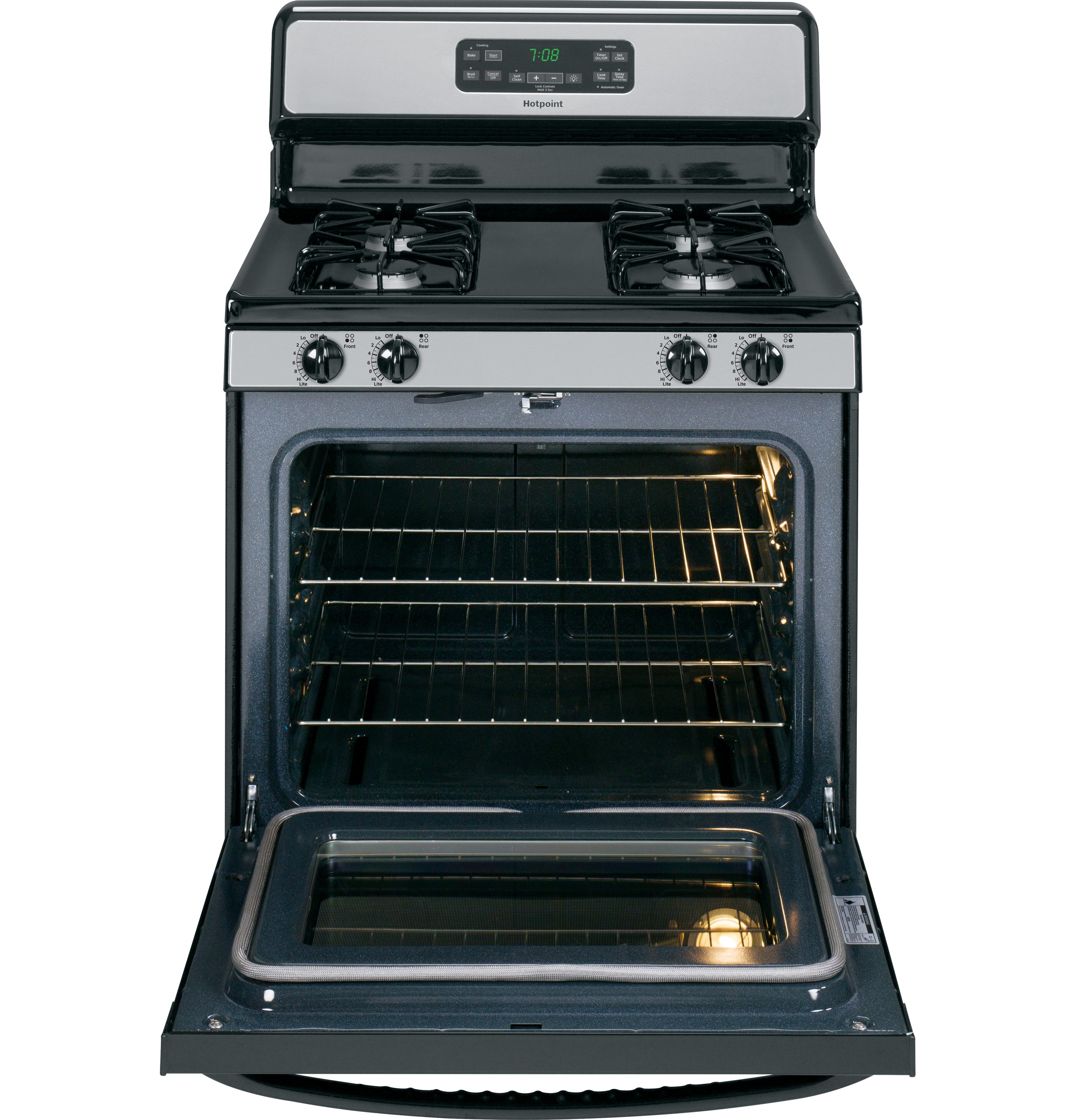 Hotpoint® 30" Free-Standing Gas Range RGB780REHSS