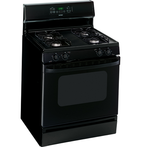 Hotpoint® 30" Free-Standing Gas Range RGB790BEKBB