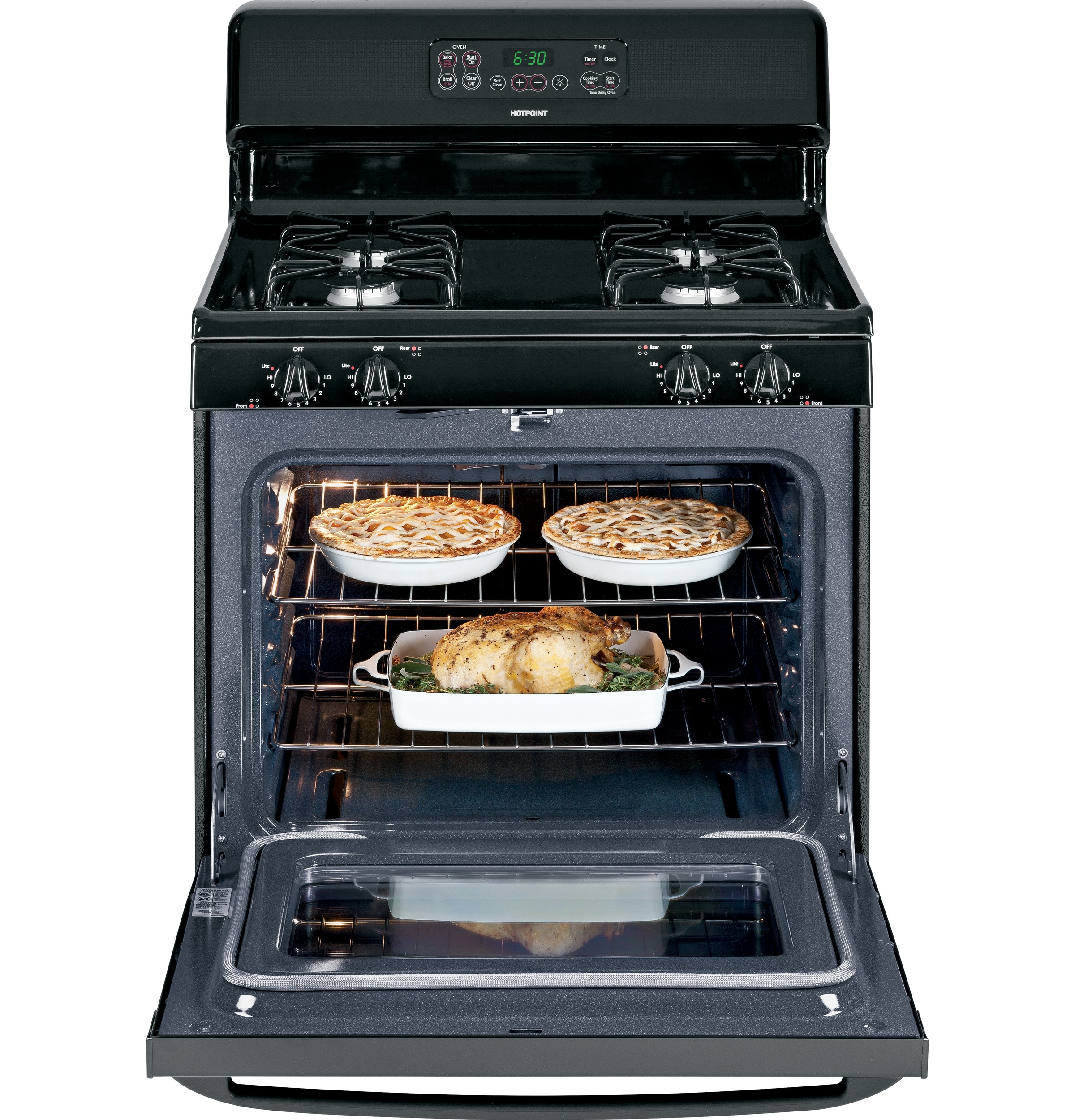 30" Free-Standing Gas Range RGB790DETBB