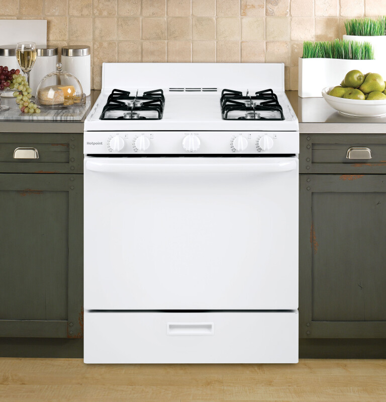 30" Free-Standing Gas Range RGBS100DMWW