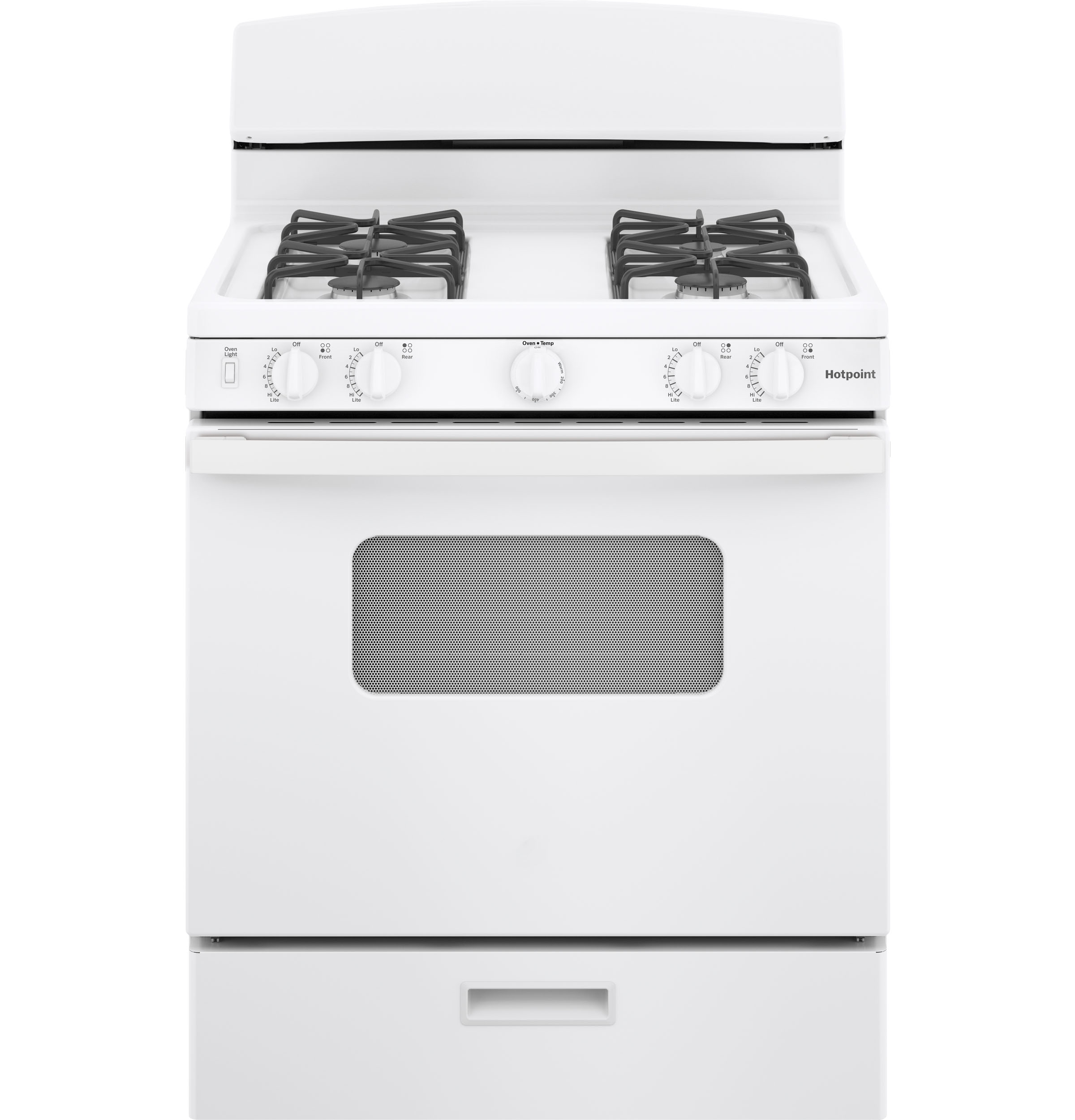 30" Free-Standing Front Control Gas Range RGBS330DRWW