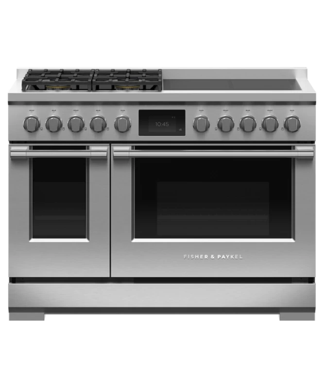 Dual Fuel Range, 48", 4 Burners, 4 Induction Zones, Self-cleaning, LPG RHV3484L
