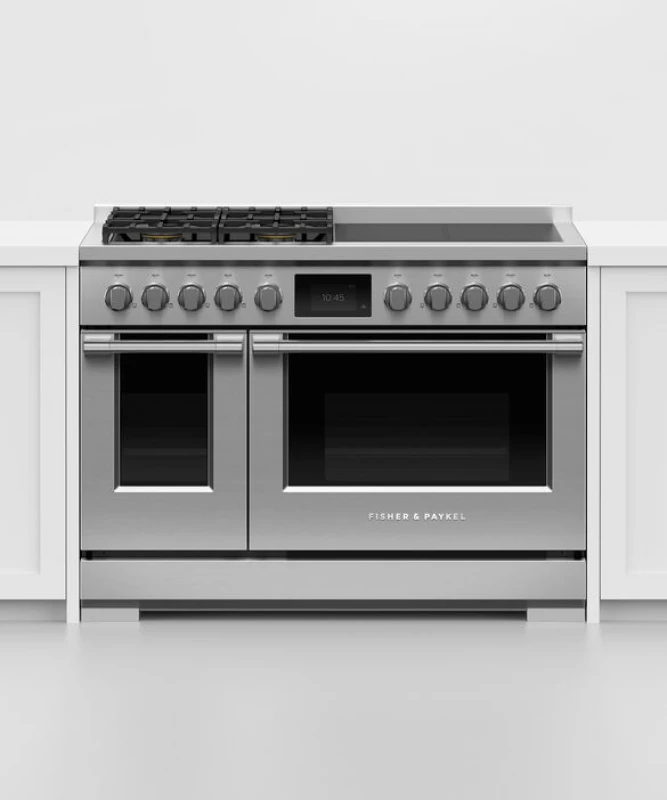 Dual Fuel Range, 48", 4 Burners, 4 Induction Zones, Self-cleaning, LPG RHV3484L