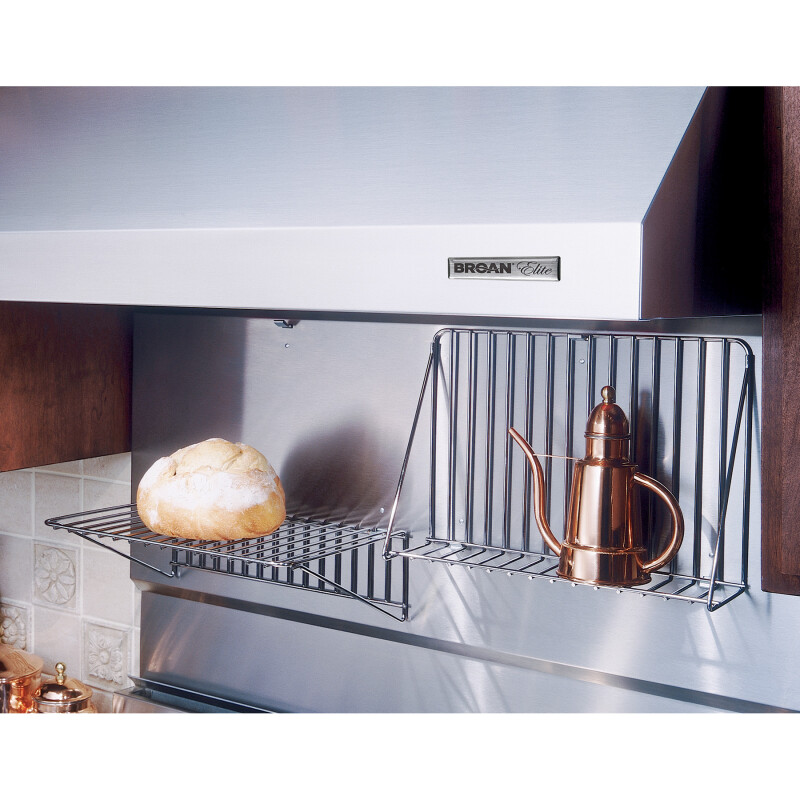 30-Inch Backsplash with shelves in Stainless Steel RMP3004