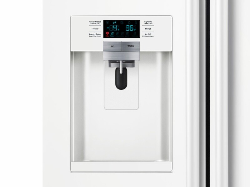 22 cu. ft. Counter Depth Side-by-Side Refrigerator in White RS22HDHPNWWAA