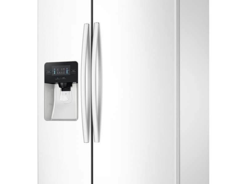 25 cu. ft. Side-by-Side Refrigerator with LED Lighting in White RS25J500DSG