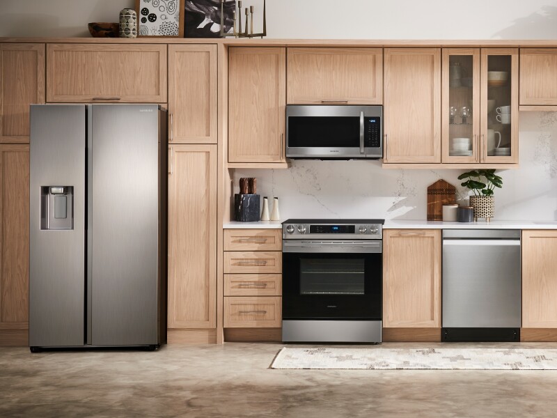 27.4 cu. ft. Large Capacity Side-by-Side Refrigerator in Stainless Steel RS27T5200SRAA
