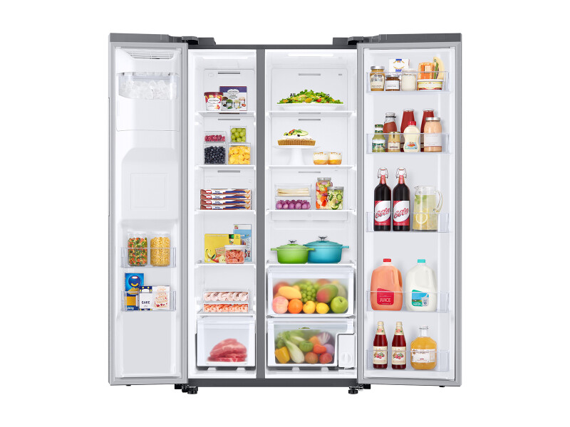 27.4 cu. ft. Large Capacity Side-by-Side Refrigerator in Stainless Steel RS27T5200SRAA