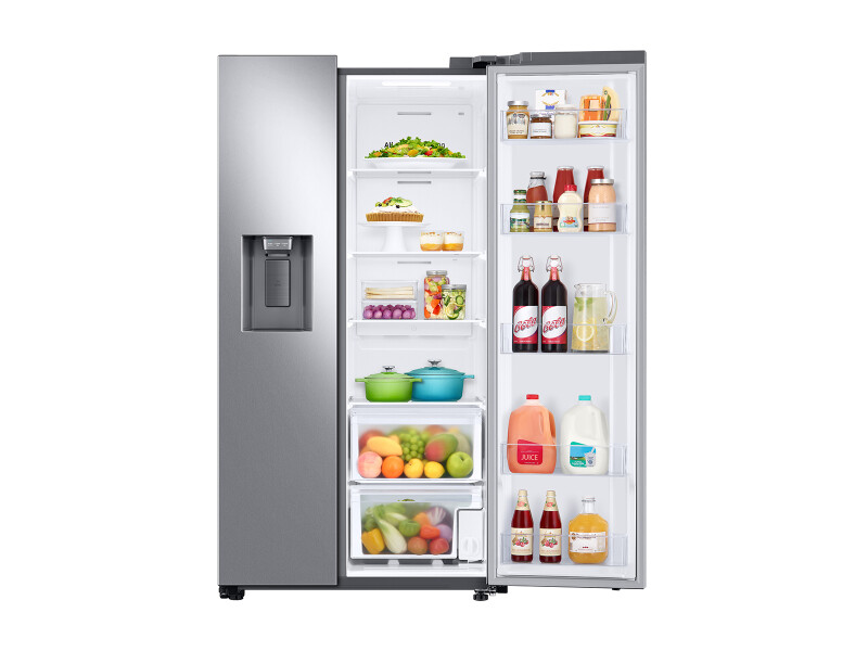 27.4 cu. ft. Large Capacity Side-by-Side Refrigerator in Stainless Steel RS27T5200SRAA