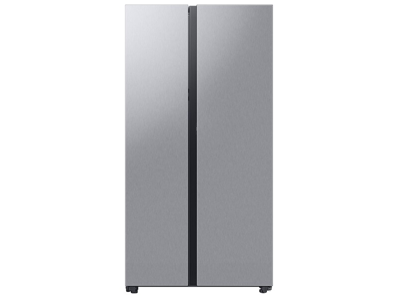 Samsung Bespoke Side-by-Side 28 cu. ft. Refrigerator with Beverage Center™ in Stainless Steel Stainless SteelWhite Glass RS28CB7600QLAA Picture 1