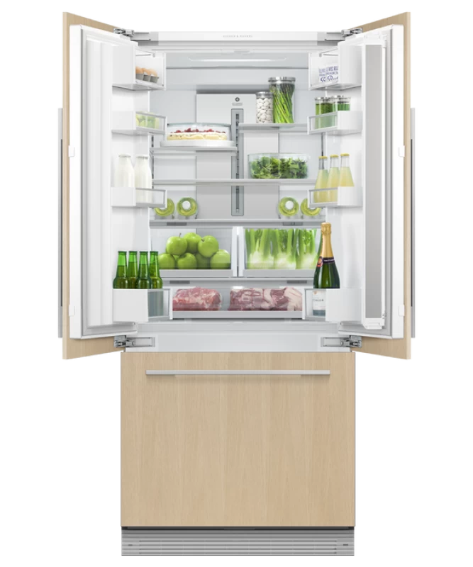 Integrated French Door Refrigerator Freezer, 32", Ice RS32A72J1