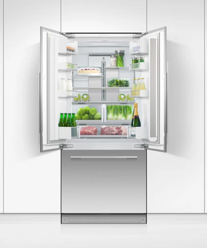 Integrated French Door Refrigerator Freezer, 32", Ice RS32A72J1