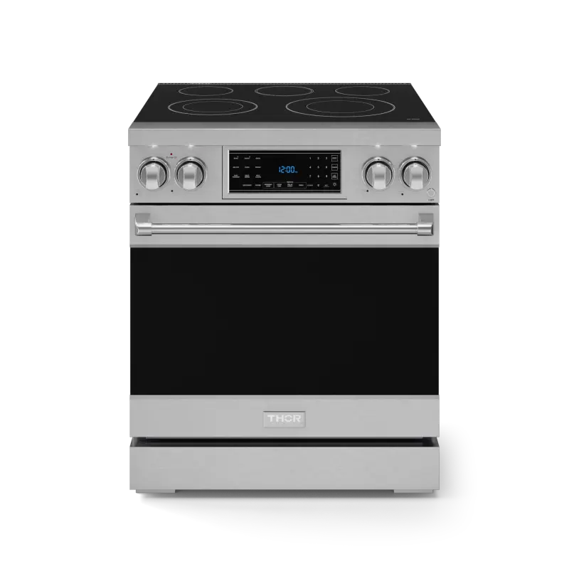 30 Inch Professional Electric Range With Tilt Panel Touch Control In Stainless Steel Gordon Ramsay Series RSE30