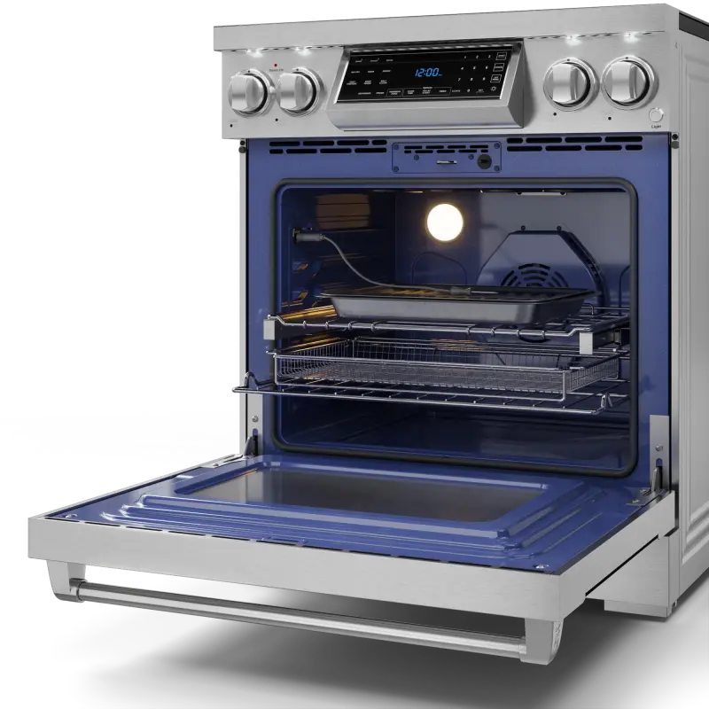 30 Inch Professional Electric Range With Tilt Panel Touch Control In Stainless Steel Gordon Ramsay Series RSE30
