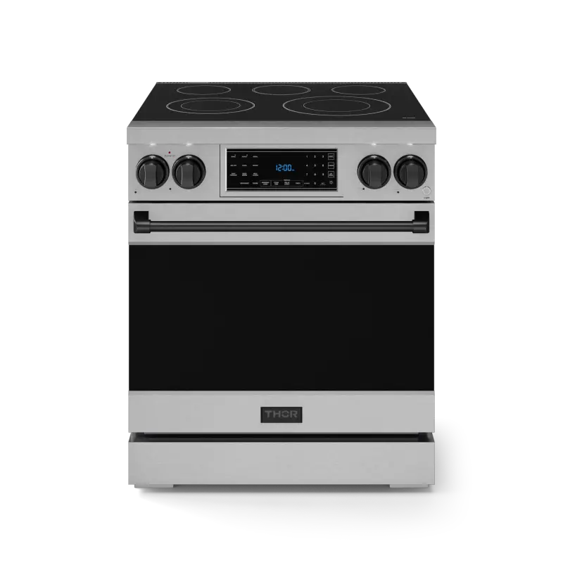 30 Inch Professional Electric Range With Tilt Panel Touch Control In Stainless Steel/black Gordon Ramsay Series RSE30BLK