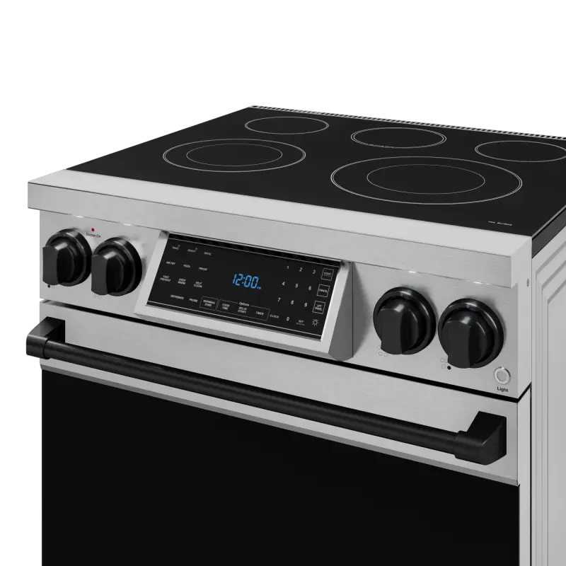 30 Inch Professional Electric Range With Tilt Panel Touch Control In Stainless Steel/black Gordon Ramsay Series RSE30BLK