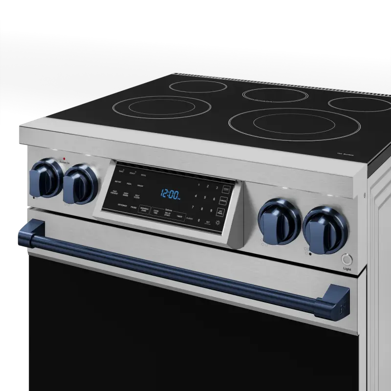 30 Inch Professional Electric Range With Tilt Panel Touch Control In Stainless Steel/navy Blue Gordon Ramsay Series RSE30BLU