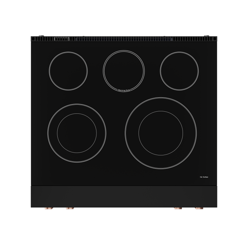 30 Inch Professional Electric Range With Tilt Panel Touch Control In Black/rose Gold Gordon Ramsay Series RSE30BRSG