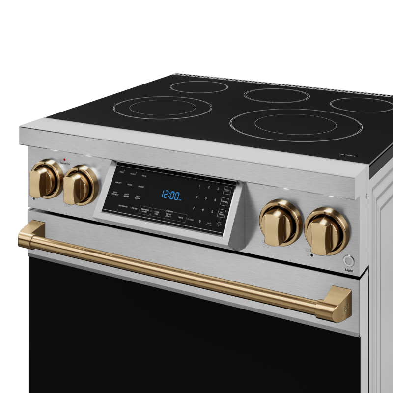 30 Inch Professional Electric Range With Tilt Panel Touch Control In Stainless Steel/bronze Gordon Ramsay Series RSE30BRZ