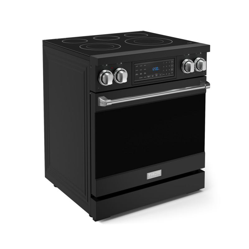 30 Inch Professional Electric Range With Tilt Panel Touch Control In Black/stainless Steel Gordon Ramsay Series RSE30BSS