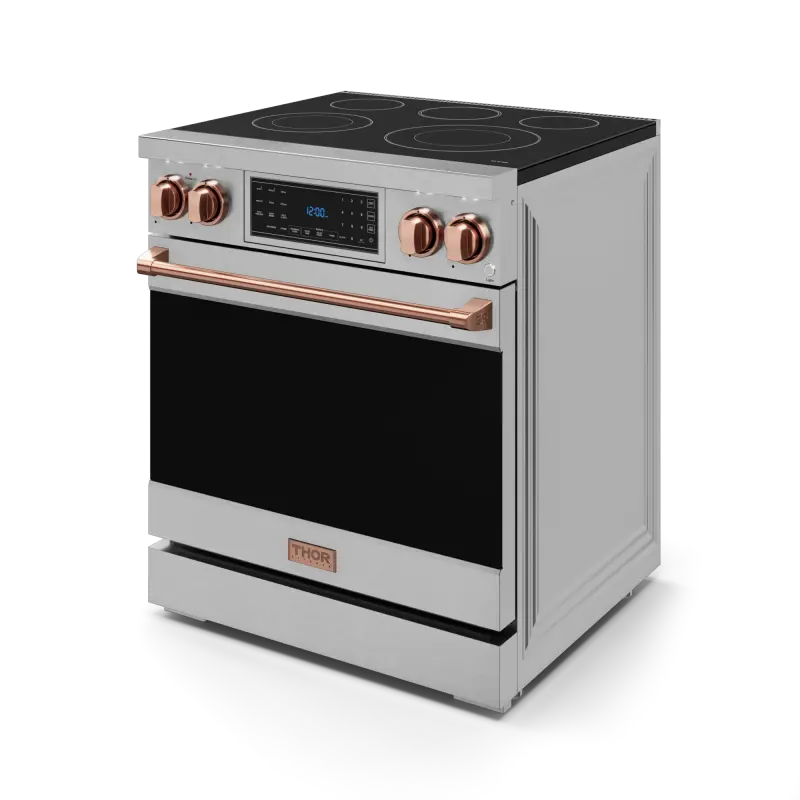 30 Inch Professional Electric Range With Tilt Panel Touch Control In Stainless Steel/rose Gold Gordon Ramsay Series RSE30RSG
