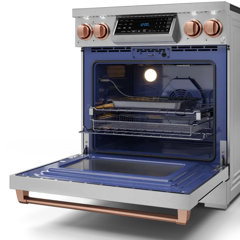 30 Inch Professional Electric Range With Tilt Panel Touch Control In Stainless Steel/rose Gold Gordon Ramsay Series RSE30RSG