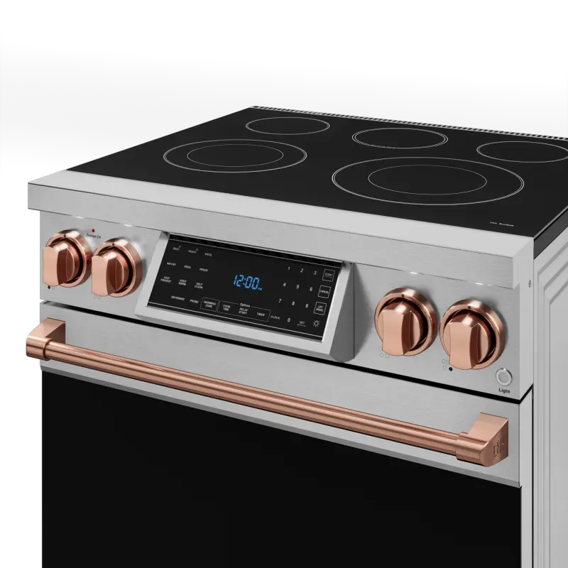 30 Inch Professional Electric Range With Tilt Panel Touch Control In Stainless Steel/rose Gold Gordon Ramsay Series RSE30RSG