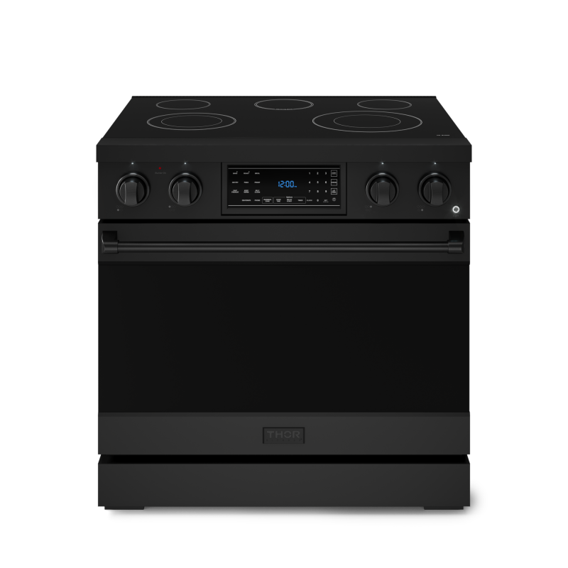 36 Inch Professional Electric Range With Tilt Panel Touch Control In Black Gordon Ramsay Series RSE36B