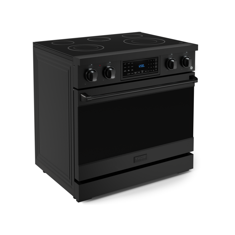 36 Inch Professional Electric Range With Tilt Panel Touch Control In Black Gordon Ramsay Series RSE36B