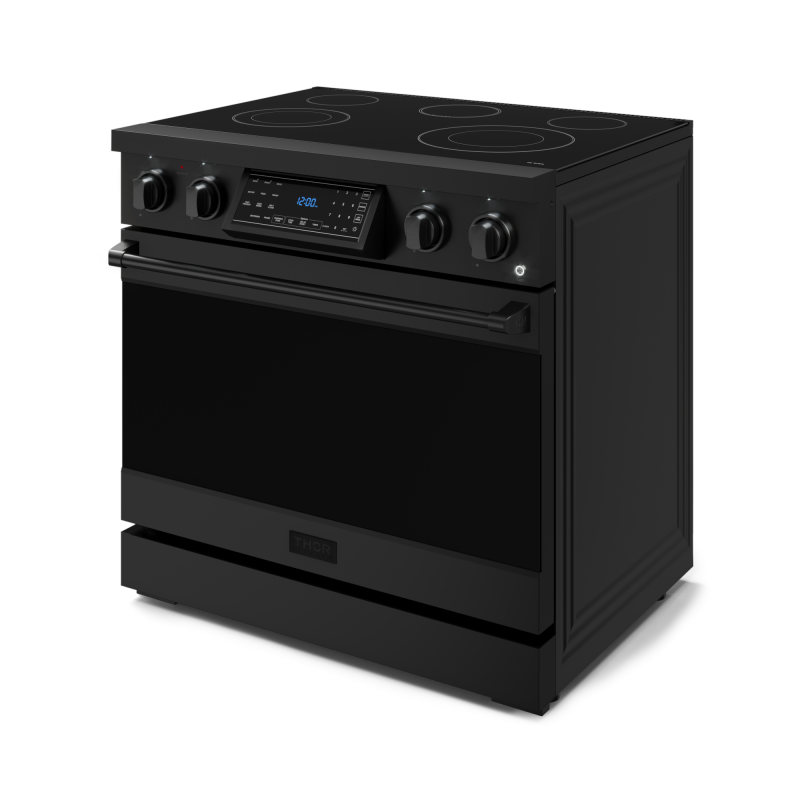 36 Inch Professional Electric Range With Tilt Panel Touch Control In Black Gordon Ramsay Series RSE36B