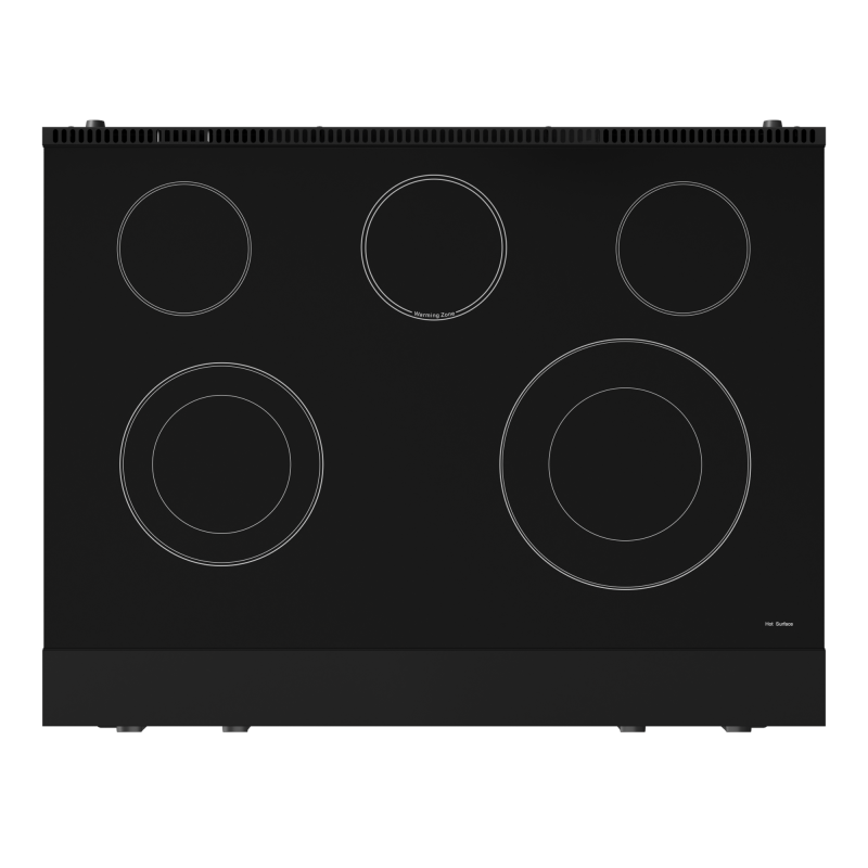 36 Inch Professional Electric Range With Tilt Panel Touch Control In Black Gordon Ramsay Series RSE36B