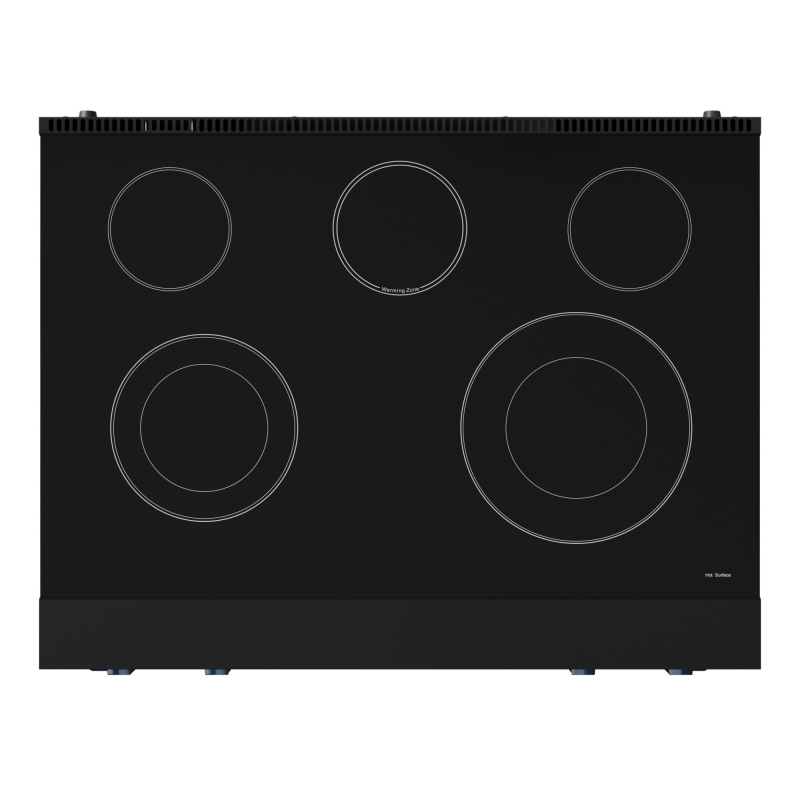 36 Inch Professional Electric Range With Tilt Panel Touch Control In Black/navy Blue Gordon Ramsay Series RSE36BBLU