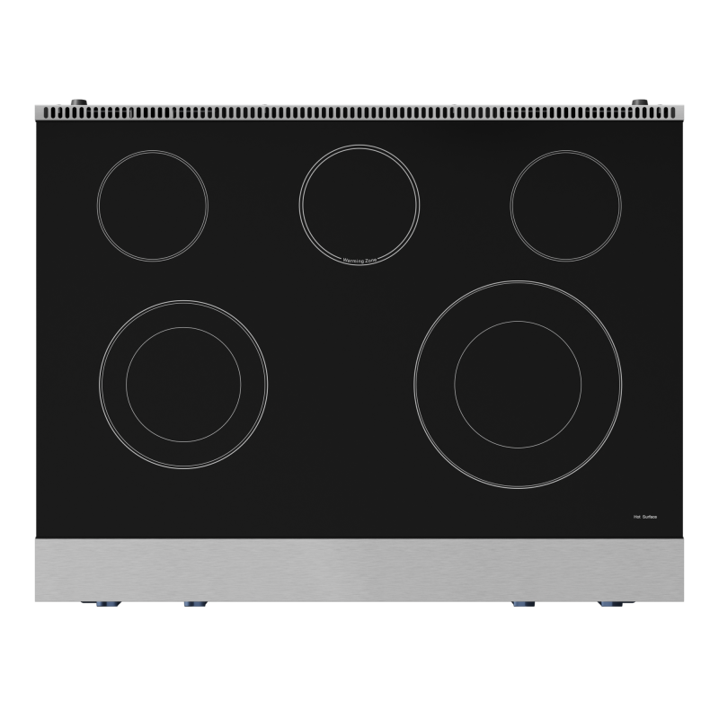 36 Inch Professional Electric Range With Tilt Panel Touch Control In Stainless Steel/navy Blue Gordon Ramsay Series RSE36BLU