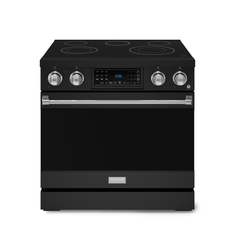 36 Inch Professional Electric Range With Tilt Panel Touch Control In Black/stainless Steel Gordon Ramsay Series RSE36BSS