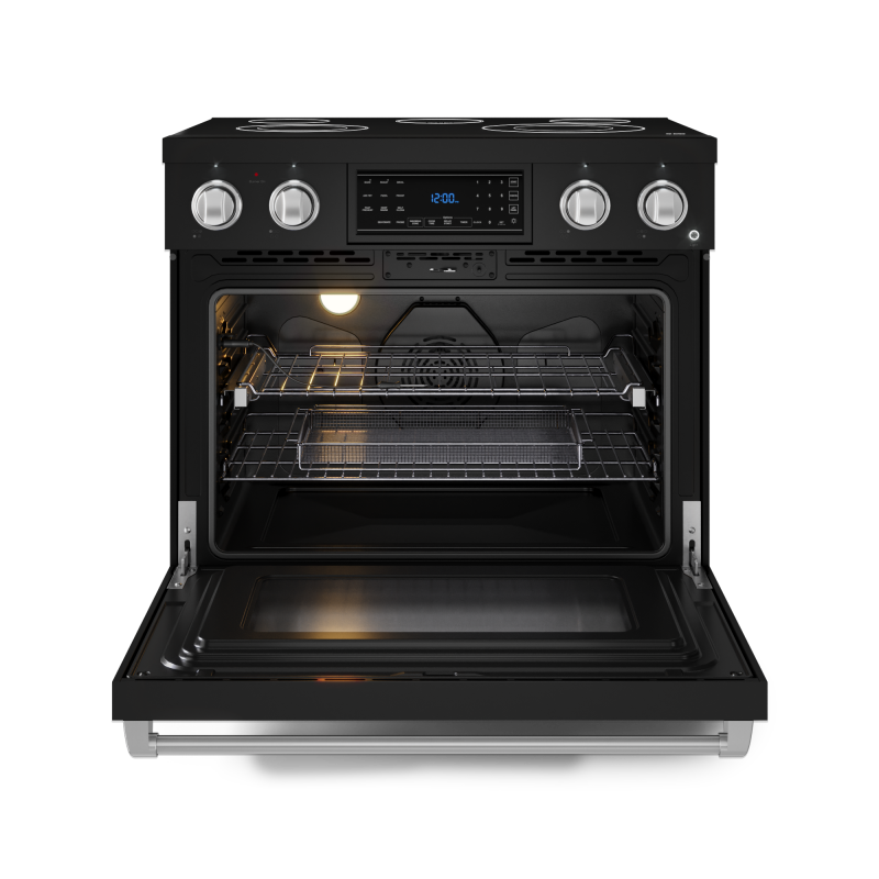 36 Inch Professional Electric Range With Tilt Panel Touch Control In Black/stainless Steel Gordon Ramsay Series RSE36BSS