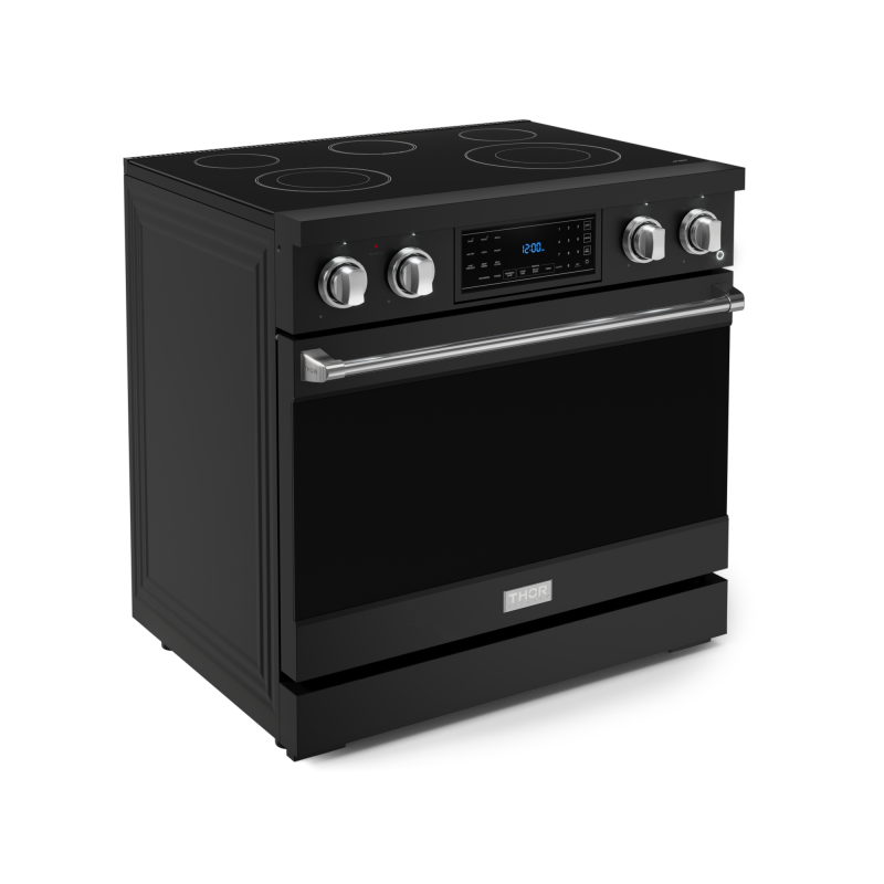 36 Inch Professional Electric Range With Tilt Panel Touch Control In Black/stainless Steel Gordon Ramsay Series RSE36BSS