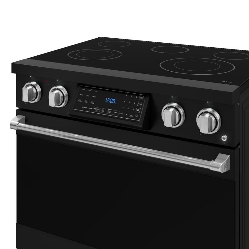 36 Inch Professional Electric Range With Tilt Panel Touch Control In Black/stainless Steel Gordon Ramsay Series RSE36BSS