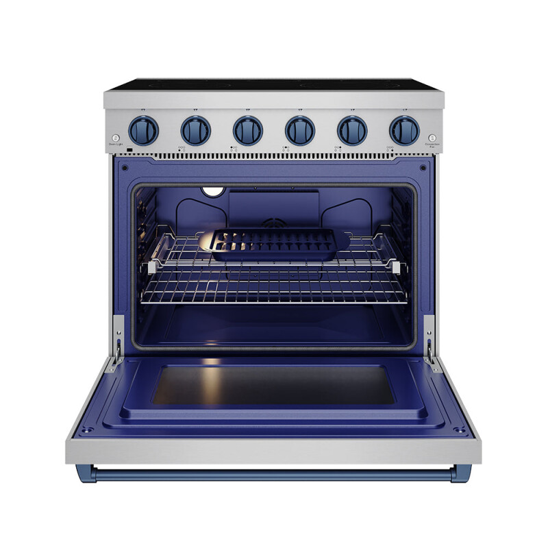 36 Inch Professional Electric Range In Stainless Steel/blue Gordon Ramsay Series RSE36PBLU