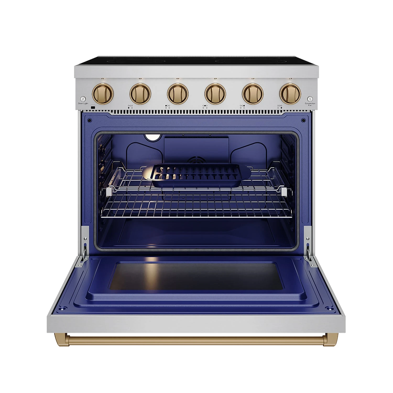 36 Inch Professional Electric Range In Stainless Steel/bronze Gordon Ramsay Series RSE36PBRZ