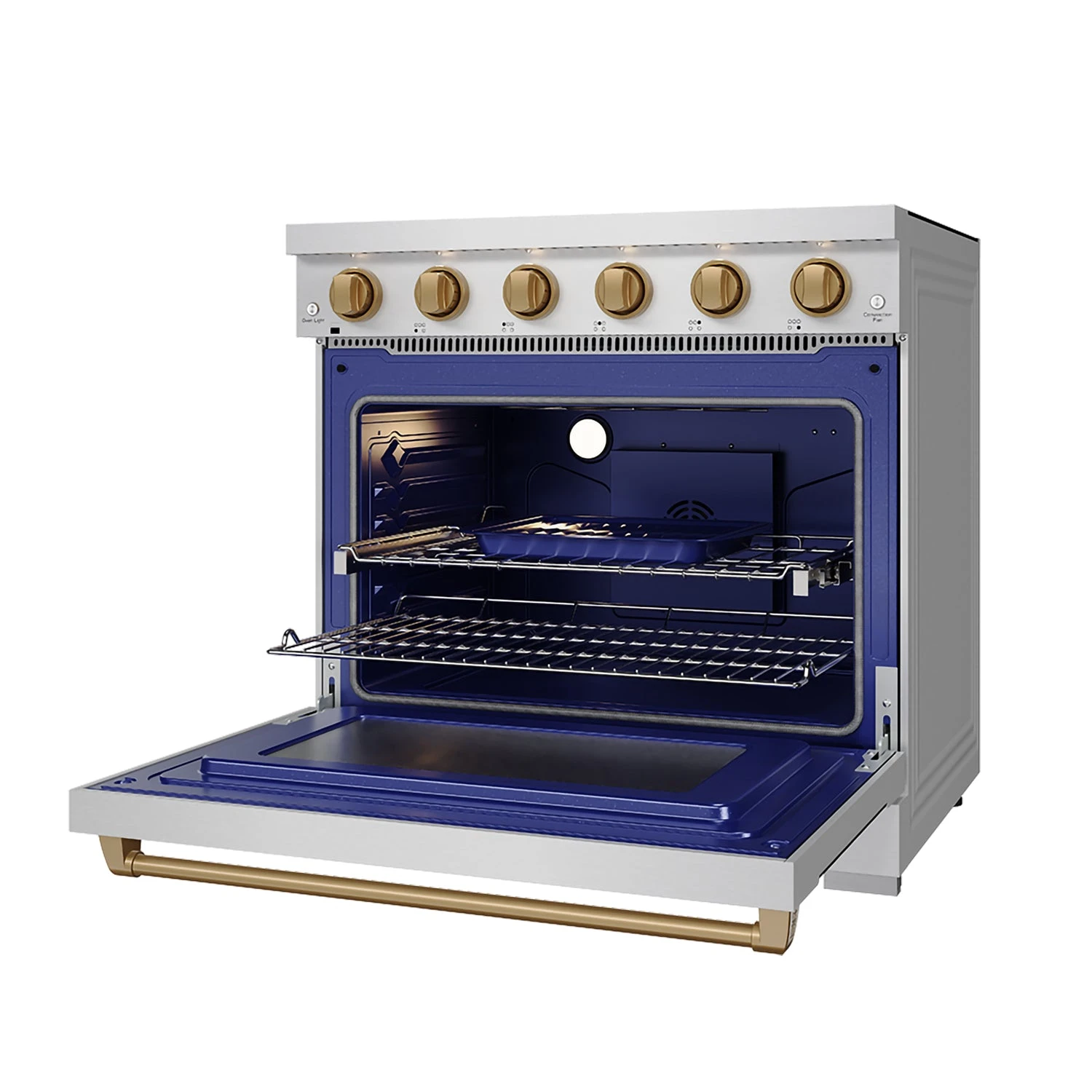 36 Inch Professional Electric Range In Stainless Steel/bronze Gordon Ramsay Series RSE36PBRZ