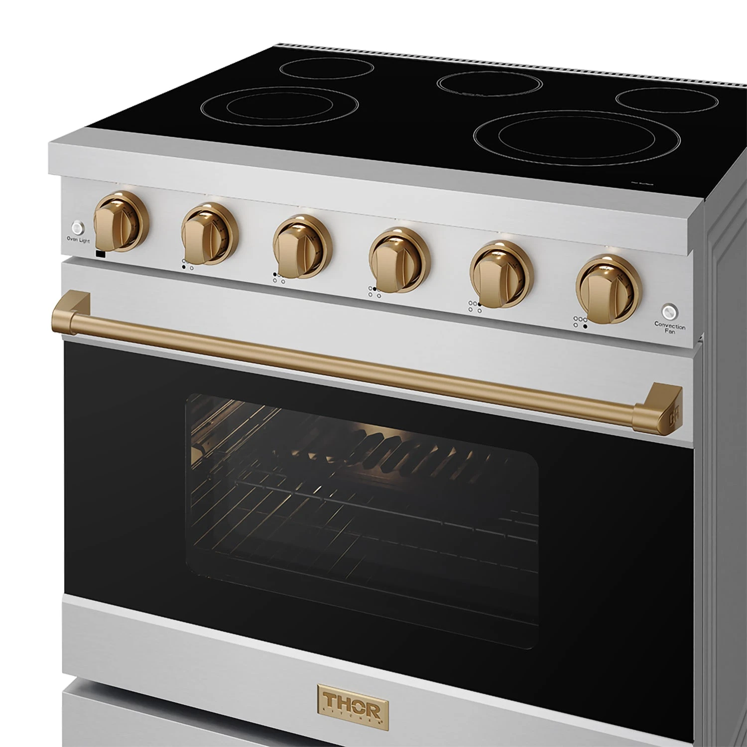 36 Inch Professional Electric Range In Stainless Steel/bronze Gordon Ramsay Series RSE36PBRZ
