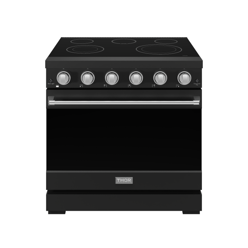 36 Inch Professional Electric Range In Black/stainless Steel Gordon Ramsay Series RSE36PBSS