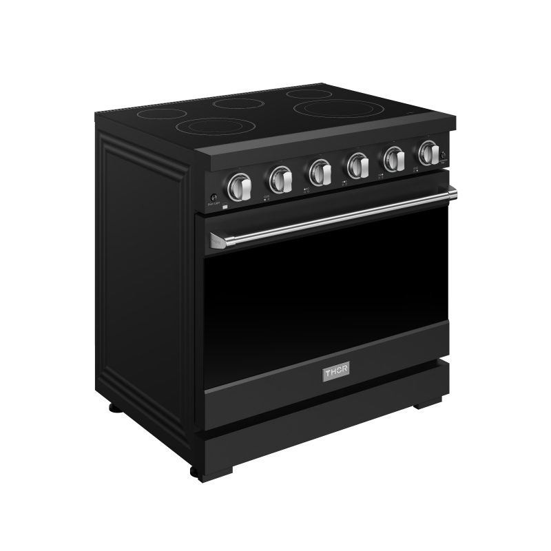36 Inch Professional Electric Range In Black/stainless Steel Gordon Ramsay Series RSE36PBSS