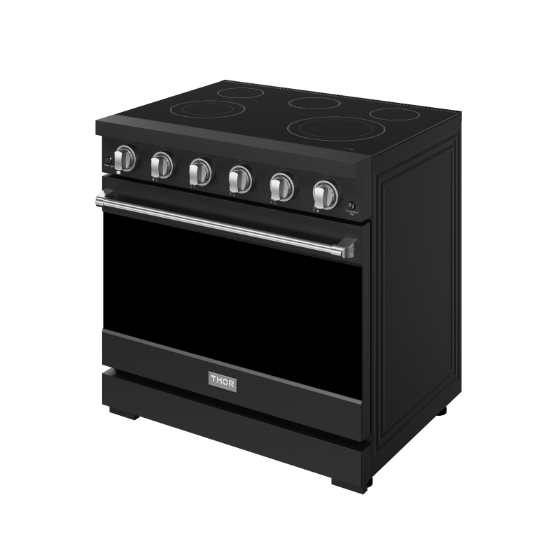 36 Inch Professional Electric Range In Black/stainless Steel Gordon Ramsay Series RSE36PBSS