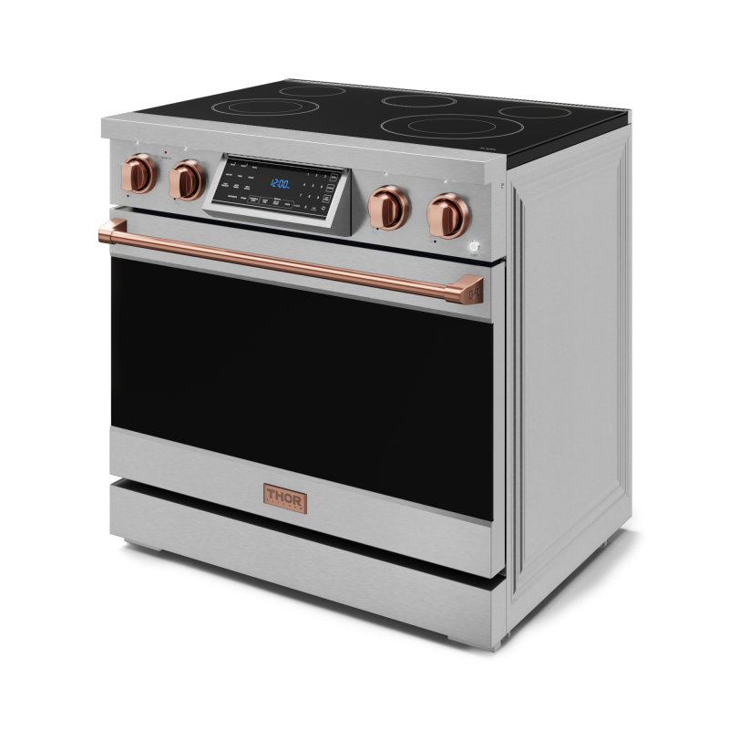 36 Inch Professional Electric Range With Tilt Panel Touch Control In Stainless Steel/rose Gold Gordon Ramsay Series RSE36RSG