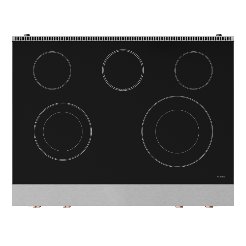 36 Inch Professional Electric Range With Tilt Panel Touch Control In Stainless Steel/rose Gold Gordon Ramsay Series RSE36RSG