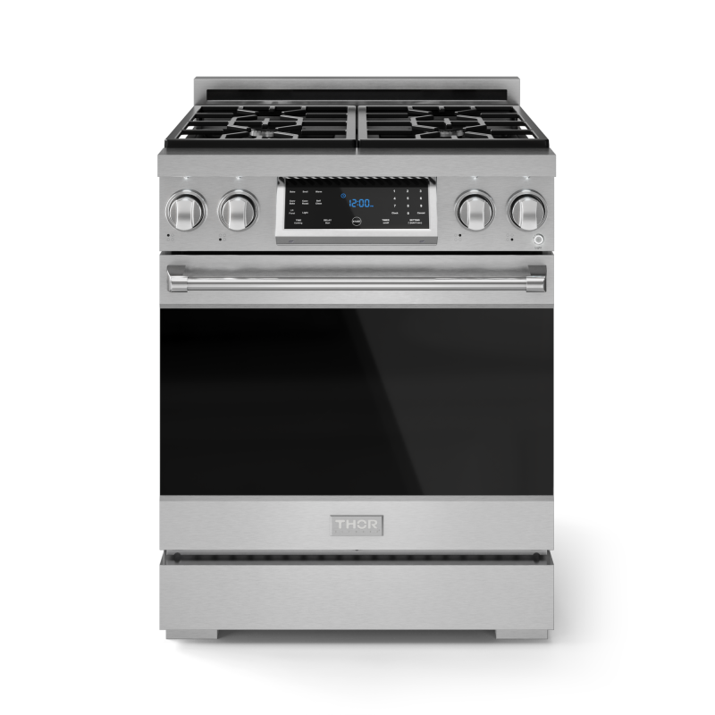 30 Inch Professional Gas Range With Tilt Panel Touch Control In Stainless Steel Gordon Ramsay Series RSG30
