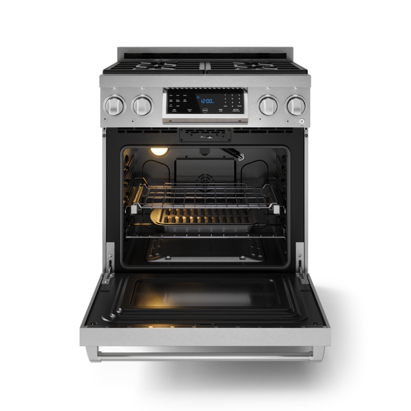 30 Inch Professional Gas Range With Tilt Panel Touch Control In Stainless Steel Gordon Ramsay Series RSG30