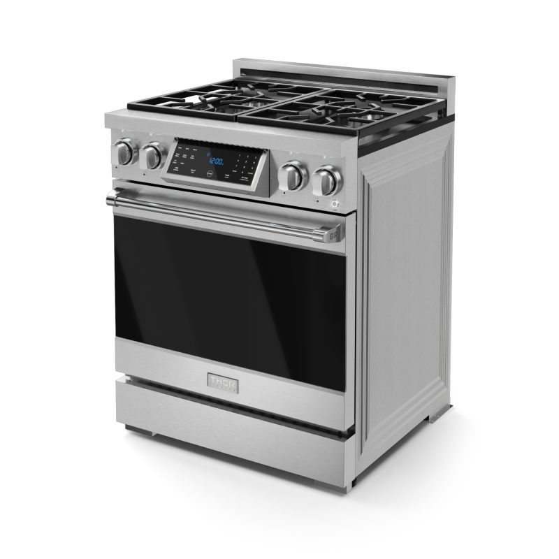 30 Inch Professional Gas Range With Tilt Panel Touch Control In Stainless Steel Gordon Ramsay Series RSG30